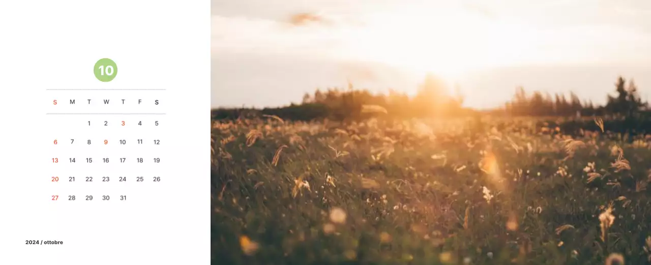 Calda fotografia di paesaggio con colori pastello