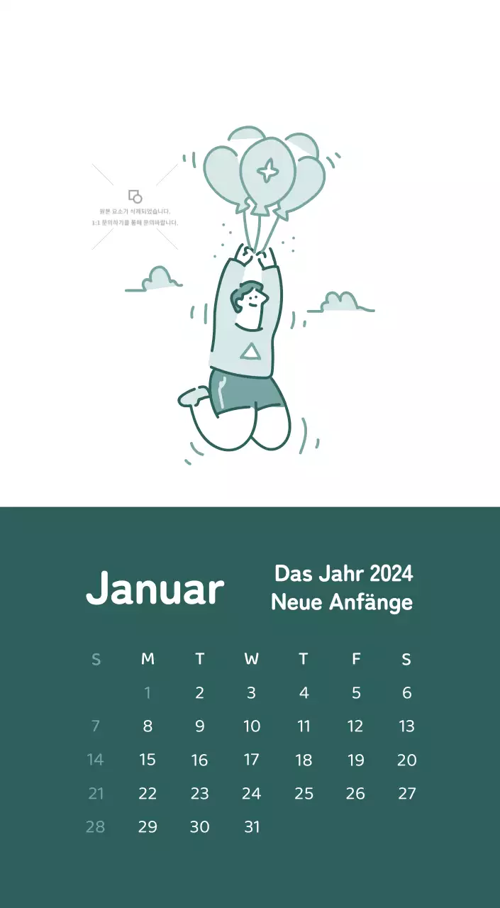 Ein Kalender mit farbenfrohen, emotionalen Illustrationen