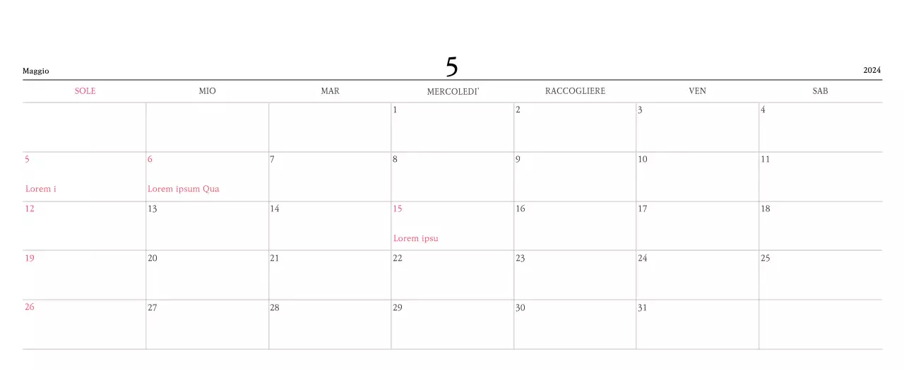 Colori caldiChiese con simpatiche illustrazioni