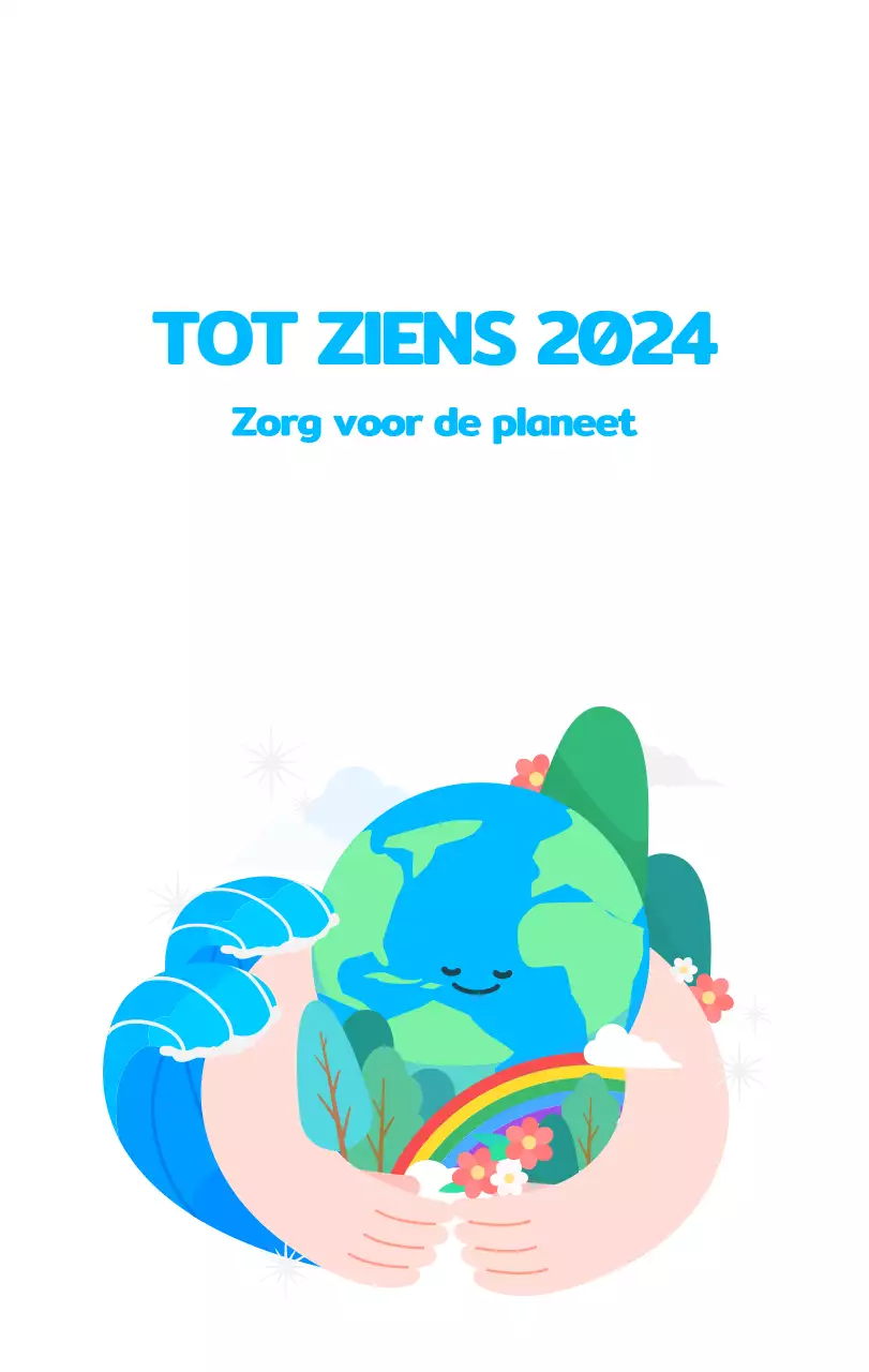 Vier de feestdagen met kleurrijke illustraties van mensen en de planeet.