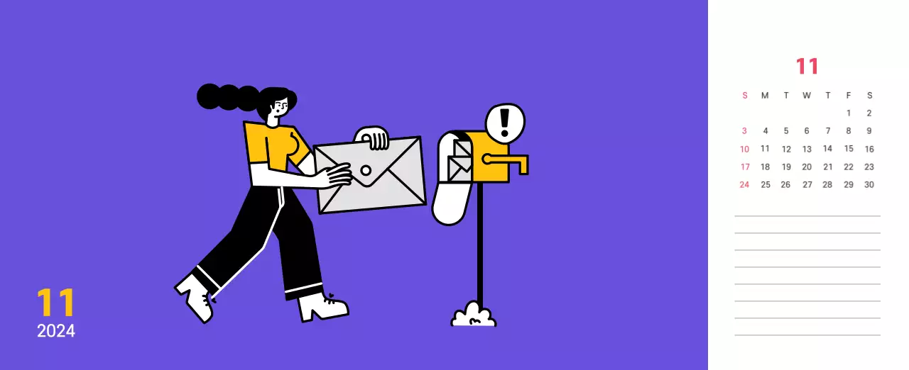 Saubere Linie Illustration auf einem lila Hintergrund