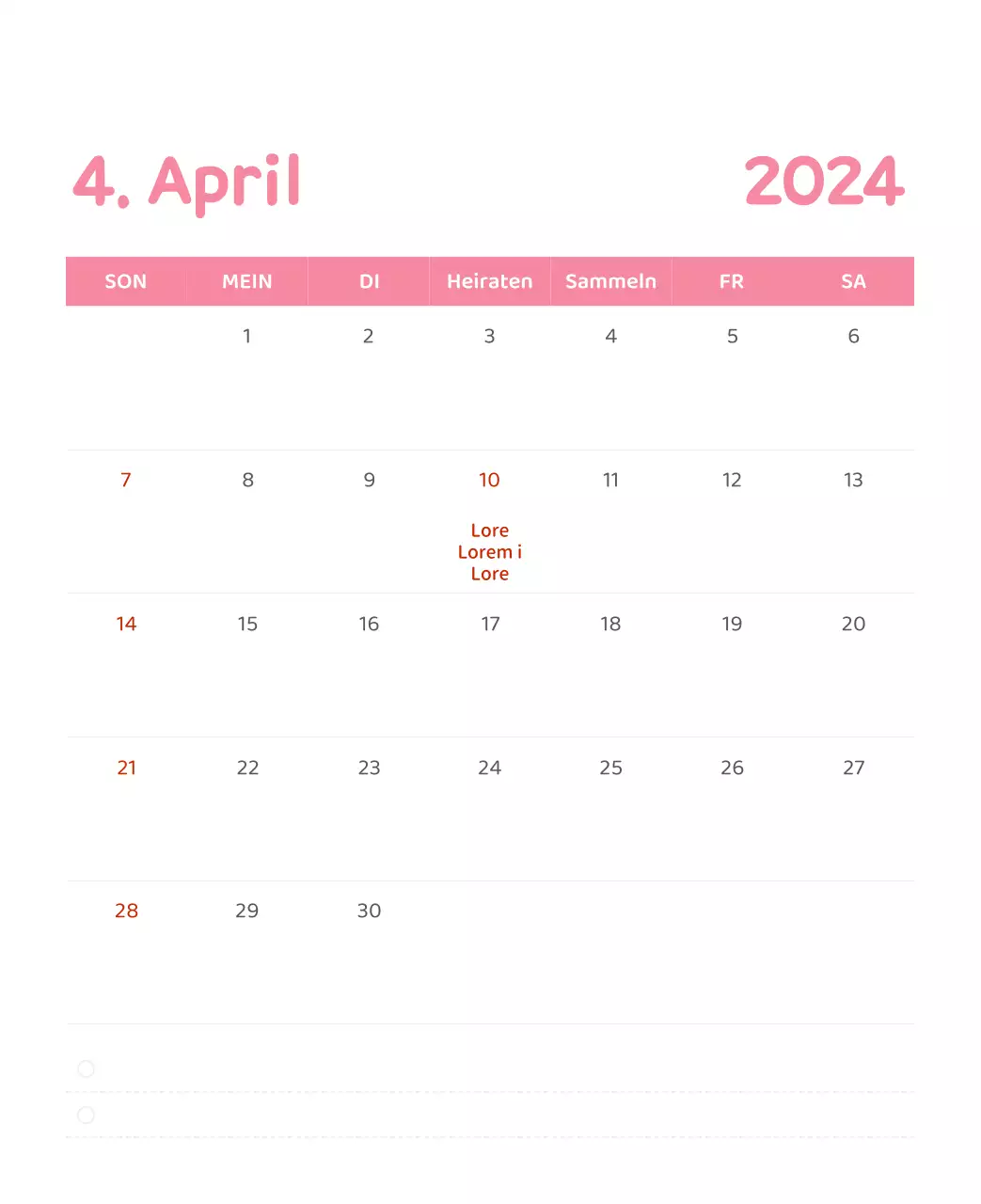 Ein Kalender mit farbenfrohen, emotionalen Illustrationen