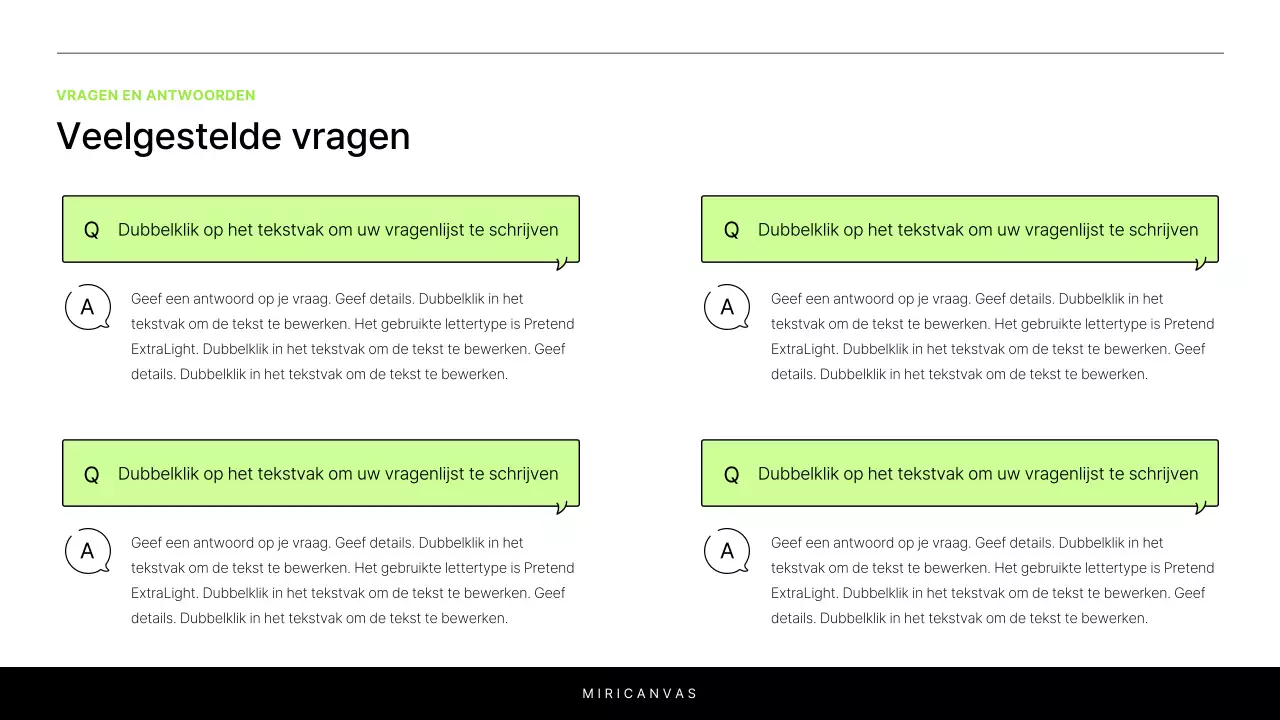 Een eenvoudig wit en chartreuse rapport om een project te introduceren