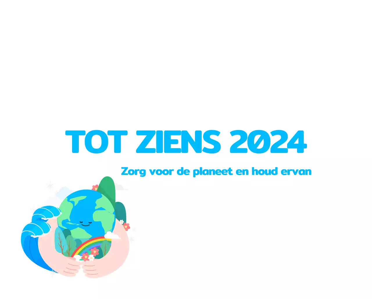 Vier de feestdagen met kleurrijke illustraties van mensen en de planeet.