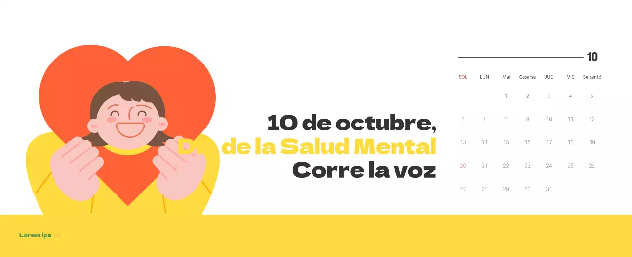 Un hospital festivo con ilustraciones de temática sanitaria y familiar y acentos de color