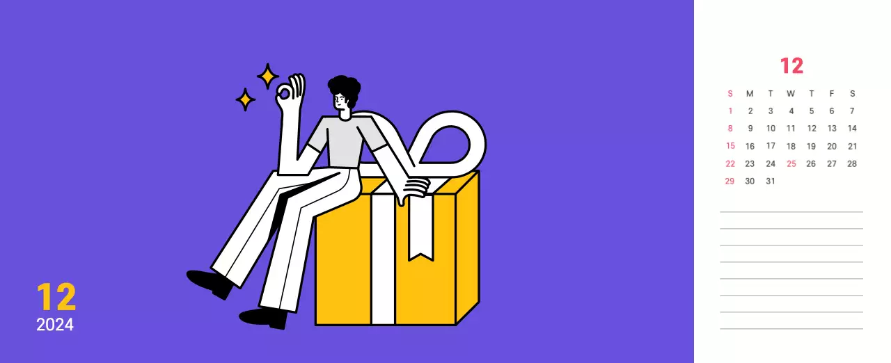 Saubere Linie Illustration auf einem lila Hintergrund