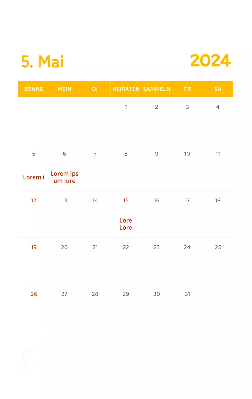 Ein Kalender mit farbenfrohen, emotionalen Illustrationen