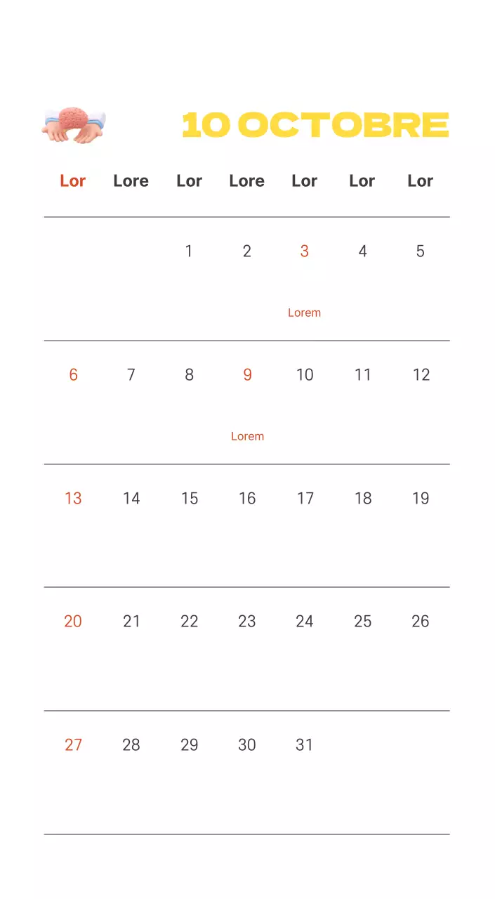 Un hôpital festif avec des illustrations sur le thème de la santé et de la famille et des accents colorés.