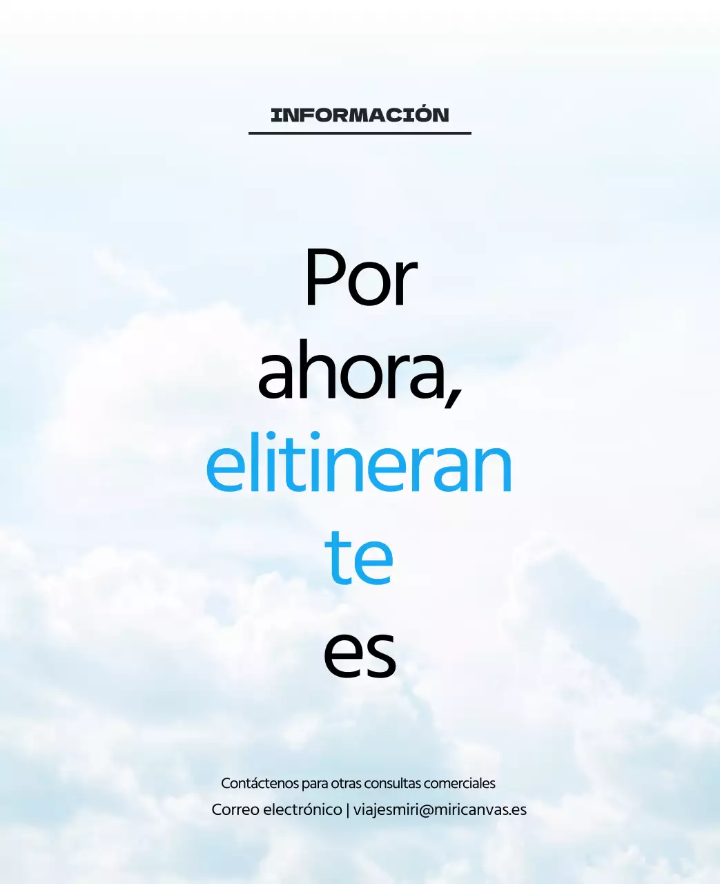 Una agencia de viajes celebra las fiestas con fotografías de viajes de temporada y un diseño de texto limpio y en negrita.