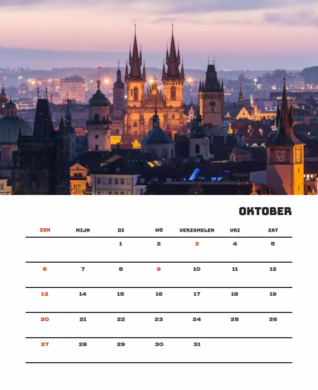 Een reisbureau dat de feestdagen viert met seizoensgebonden reisfotografie en een strakke, vetgedrukte tekstlay-out.