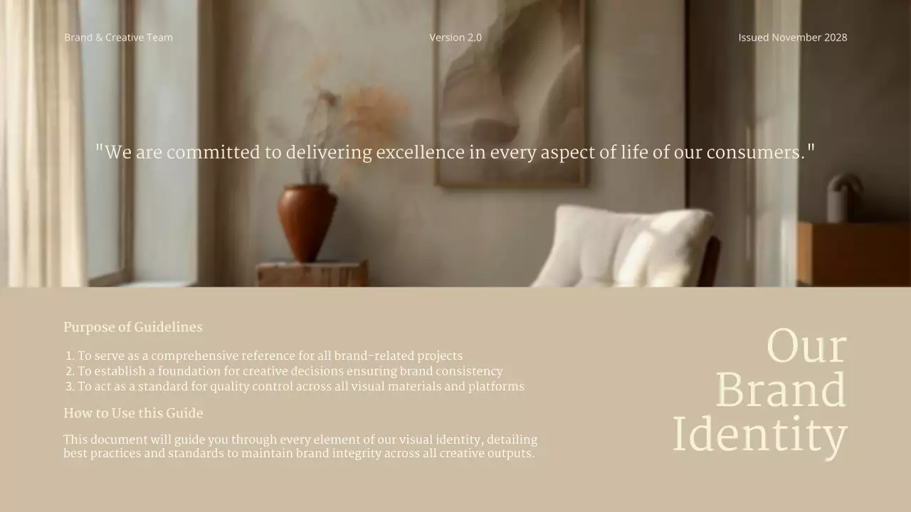 Beige Minimalist Brand Guideline Presentation