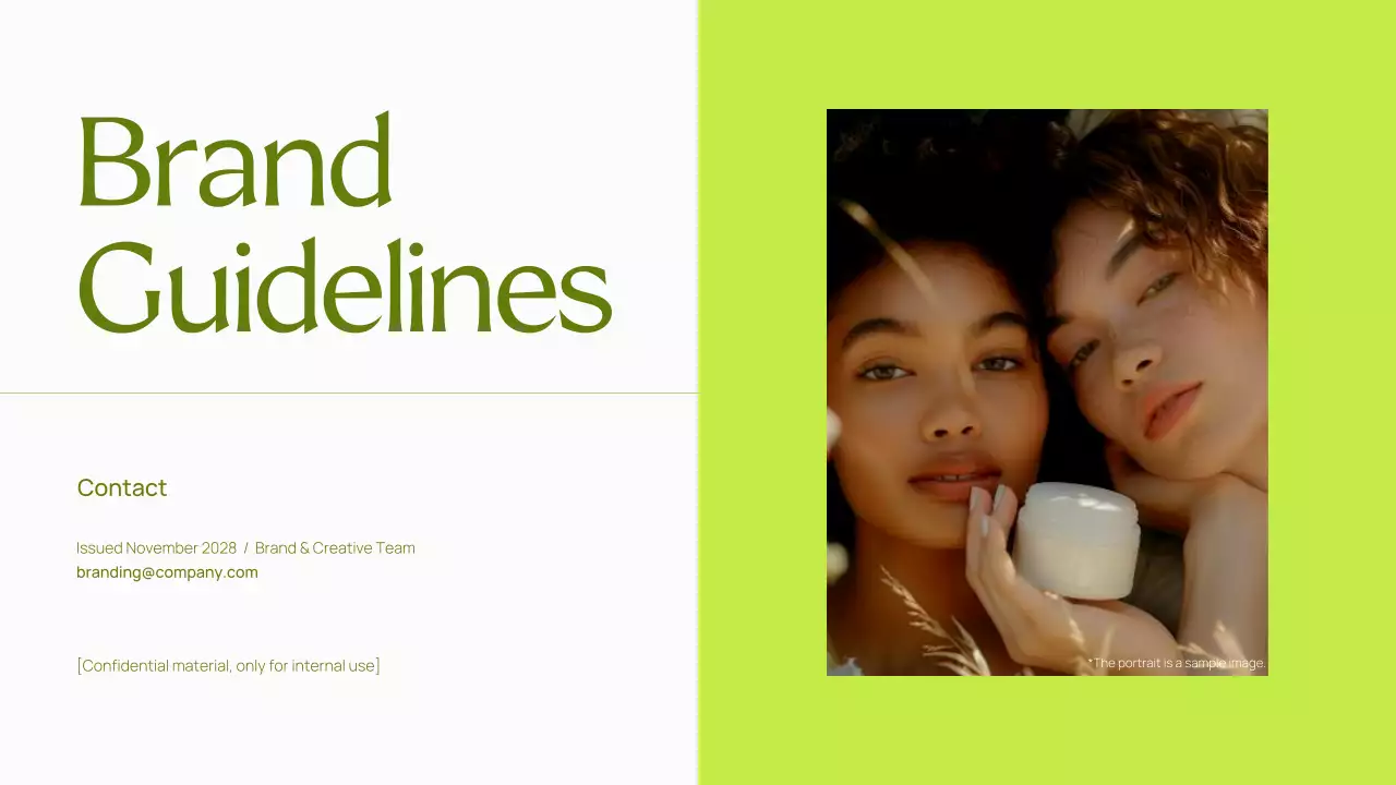 Green Modern Brand Guide Presentation