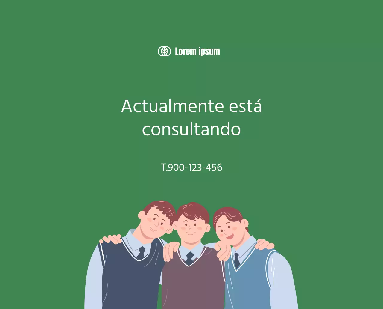 Calendario con ilustraciones juveniles sobre fondo amarillo y verde