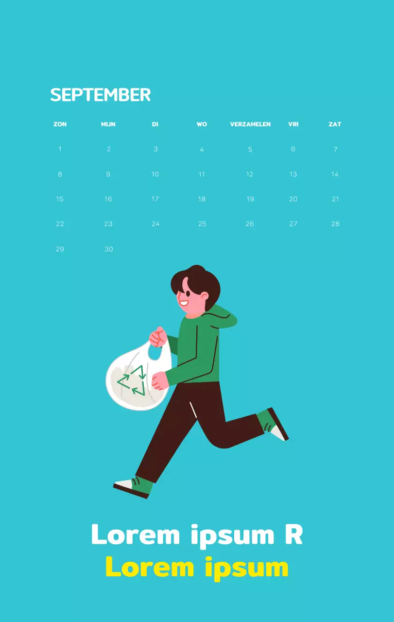 Vier de feestdagen met kleurrijke illustraties van mensen en de planeet.