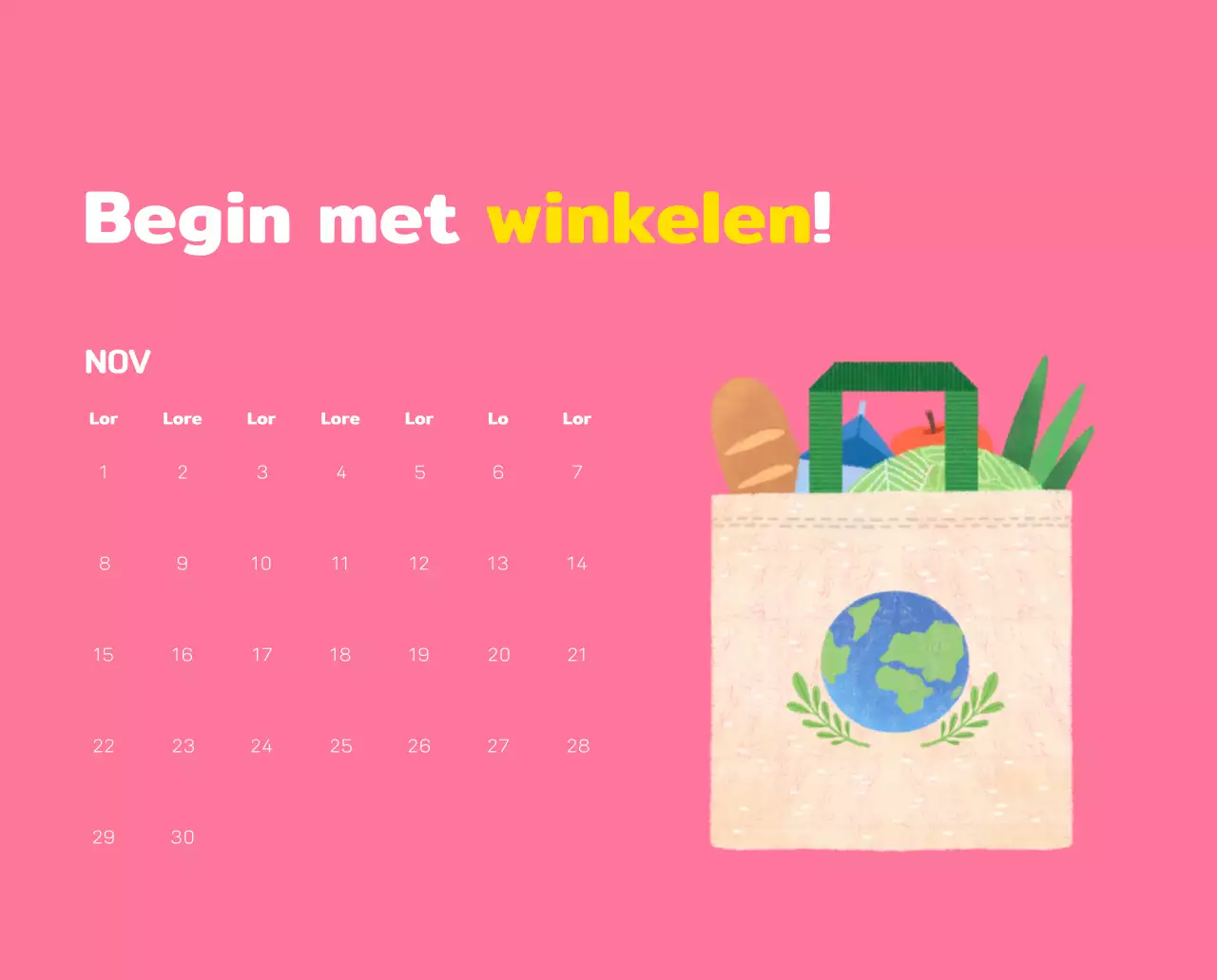 Vier de feestdagen met kleurrijke illustraties van mensen en de planeet.
