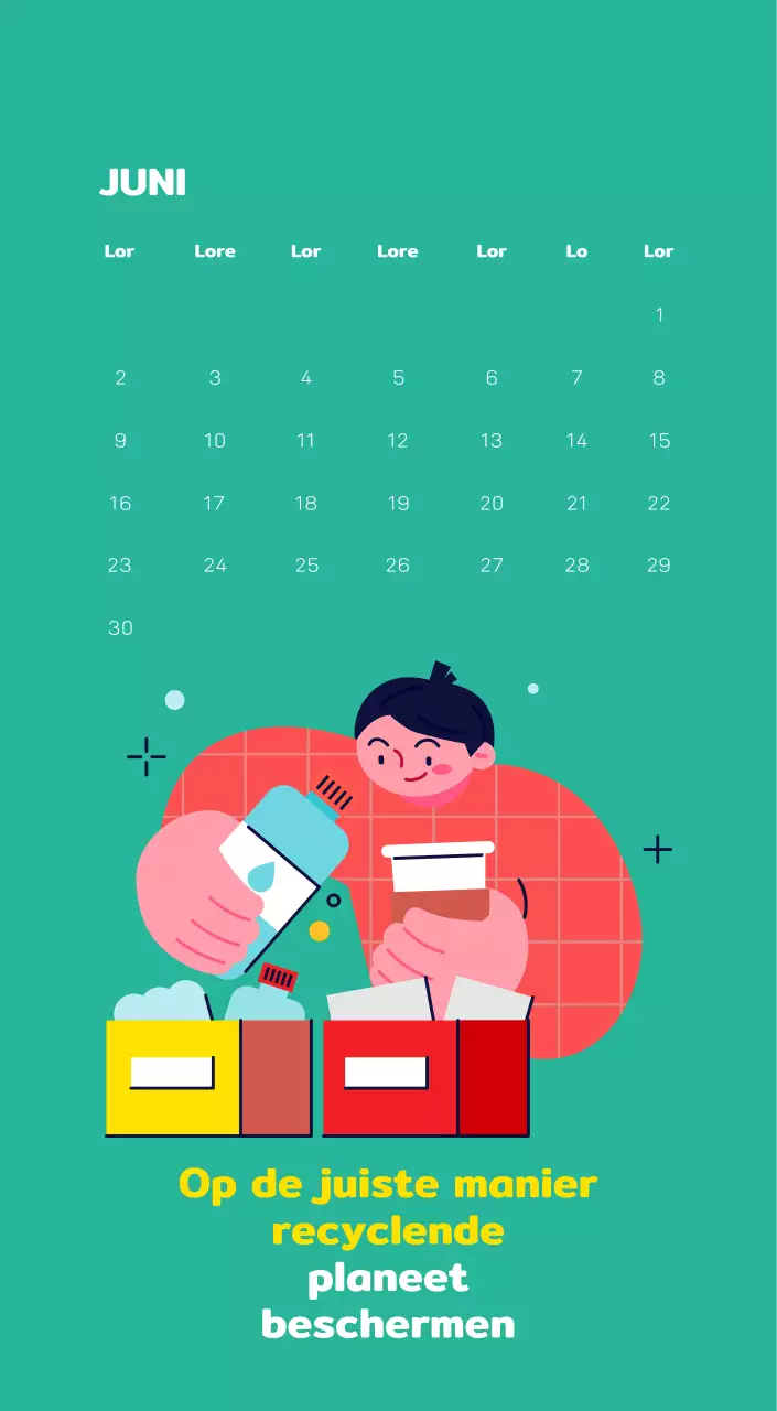 Vier de feestdagen met kleurrijke illustraties van mensen en de planeet.