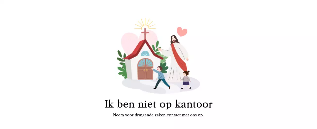 Warme kleurenKerken met schattige illustraties