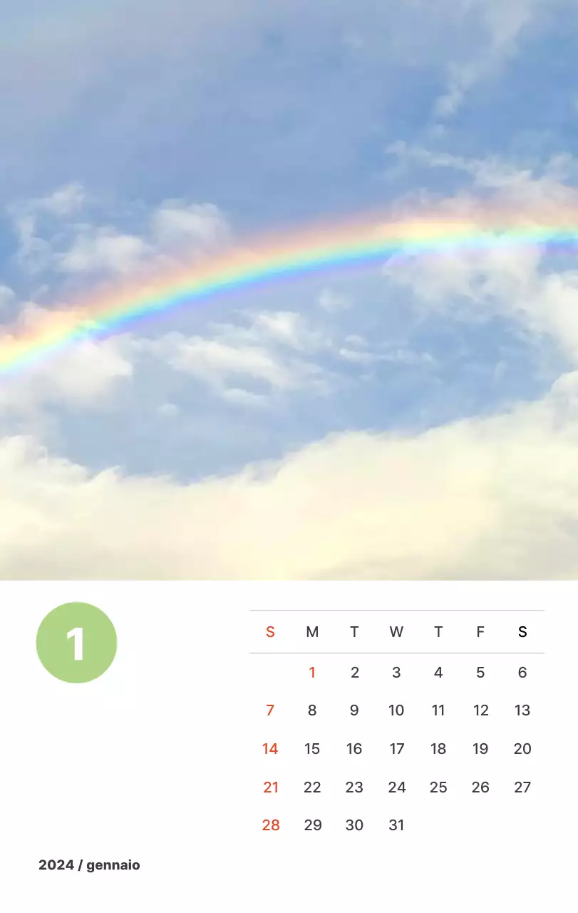 Calda fotografia di paesaggio con colori pastello