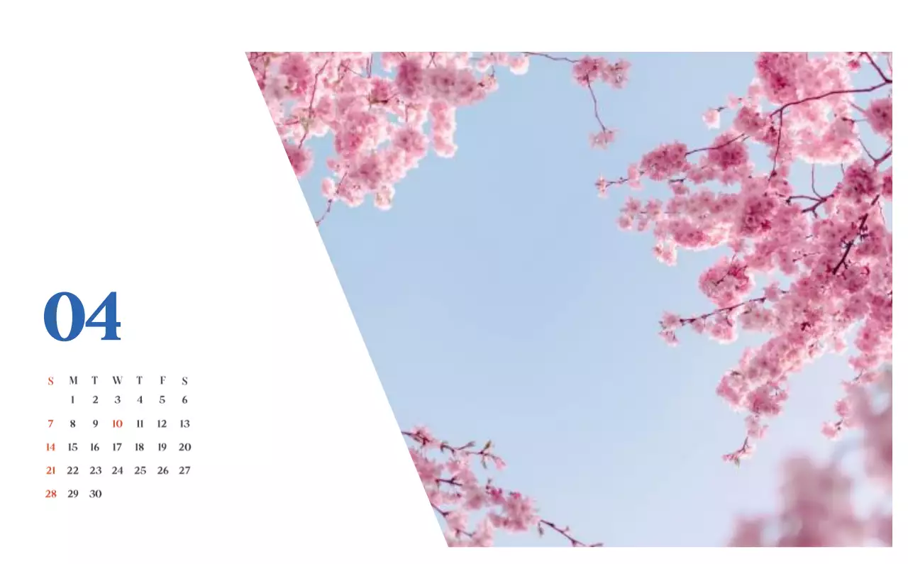 Krankenhauskalender mit saisonalen Landschaftsfotos