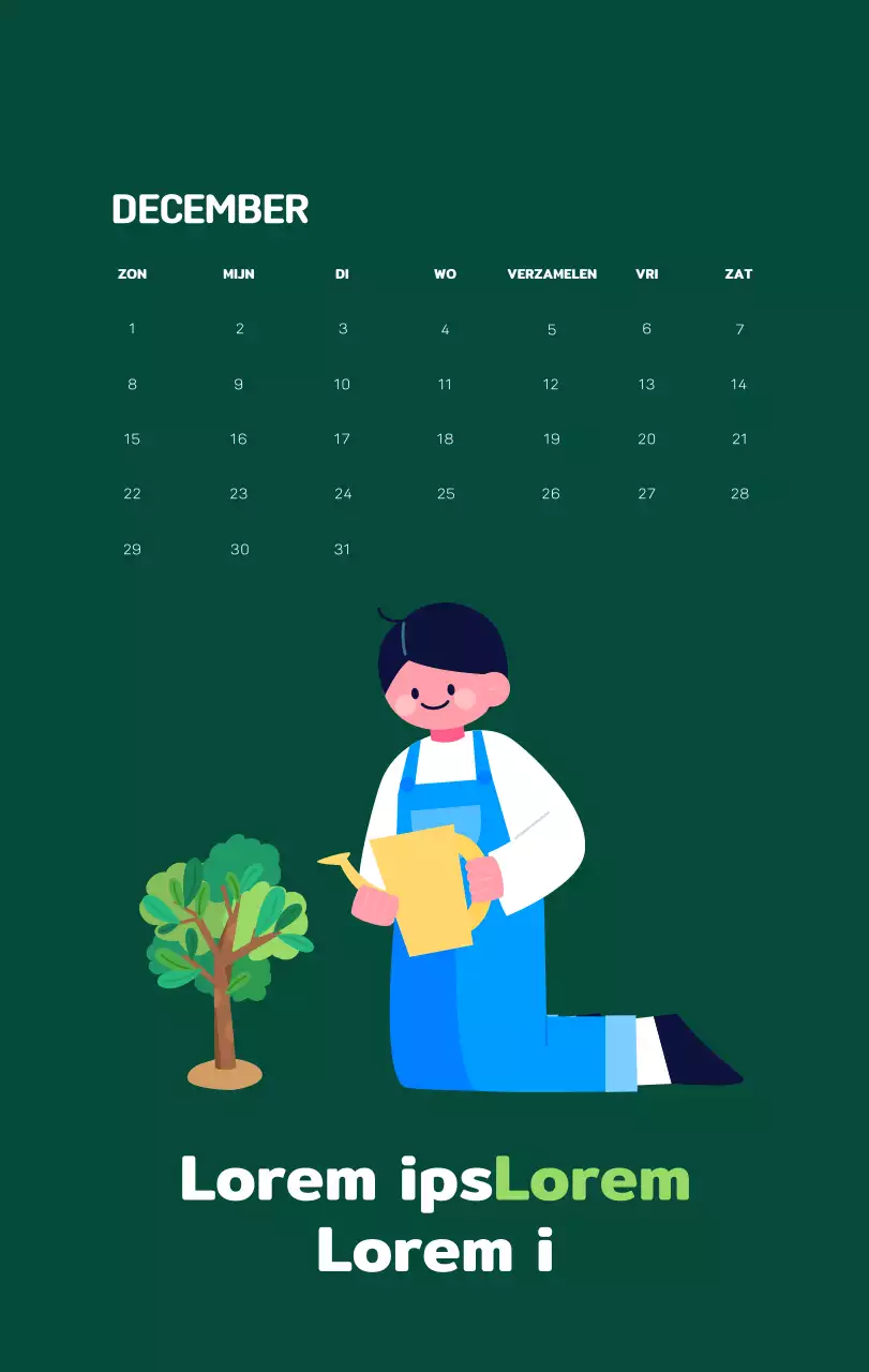 Vier de feestdagen met kleurrijke illustraties van mensen en de planeet.