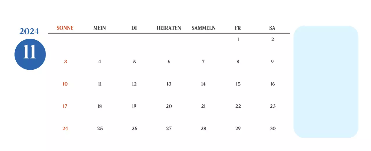 Krankenhauskalender mit saisonalen Landschaftsfotos