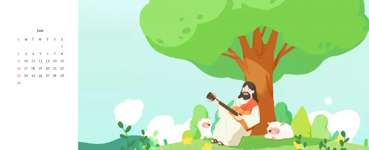 Warme kleurenKerken met schattige illustraties