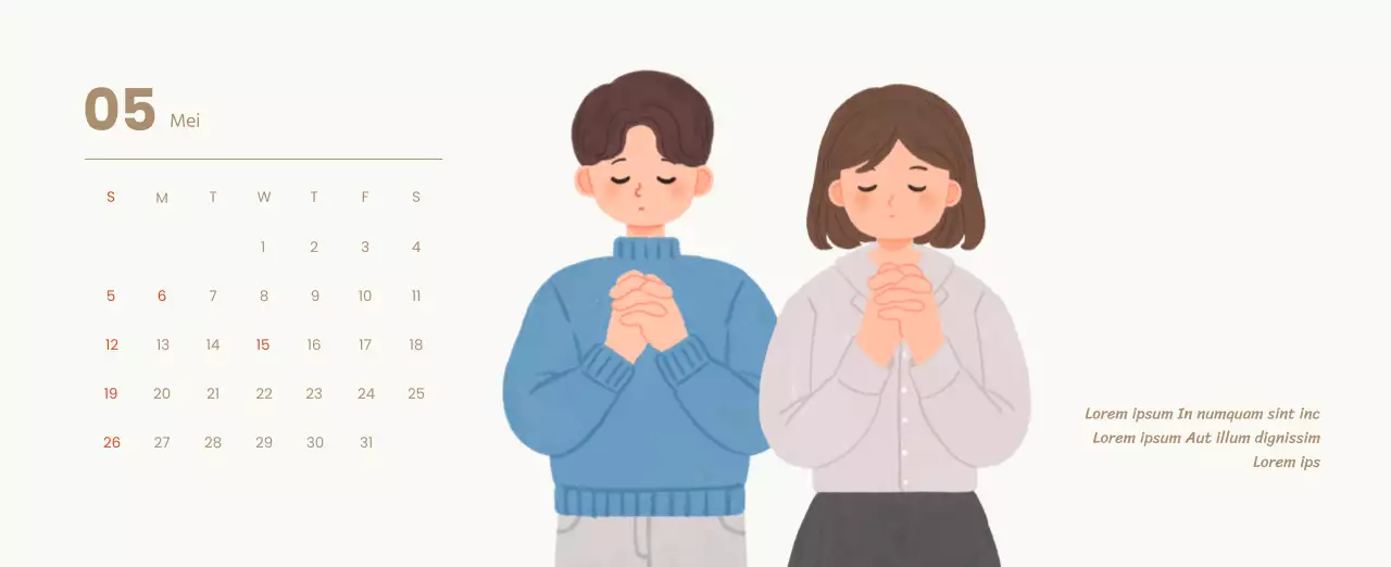 Een devotiekalender met gezellige illustraties en bijbelverzen op een lichtblauwe achtergrond