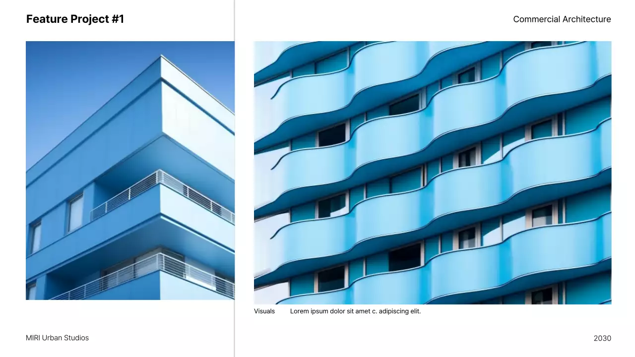 White Modern Architecture Portfolio Presentation
