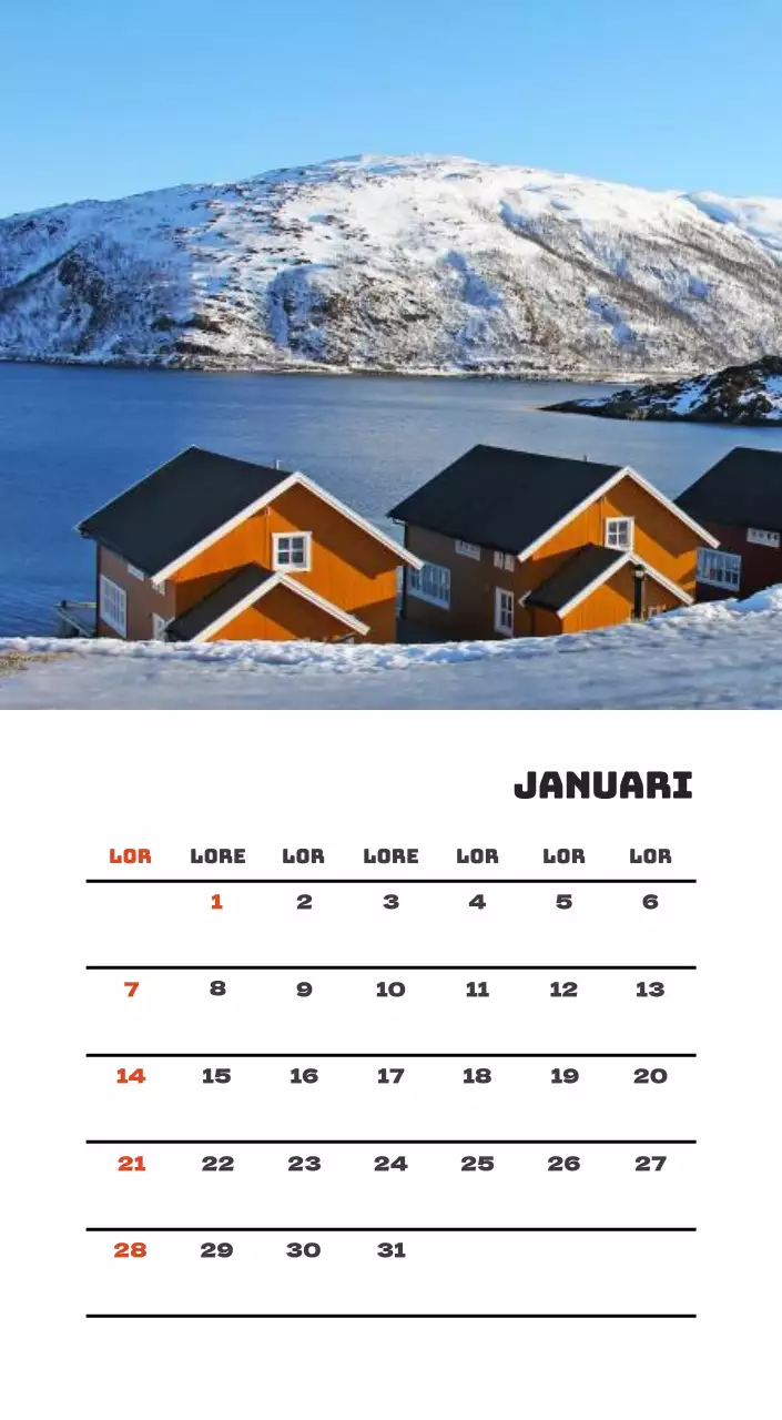 Een reisbureau dat de feestdagen viert met seizoensgebonden reisfotografie en een strakke, vetgedrukte tekstlay-out.