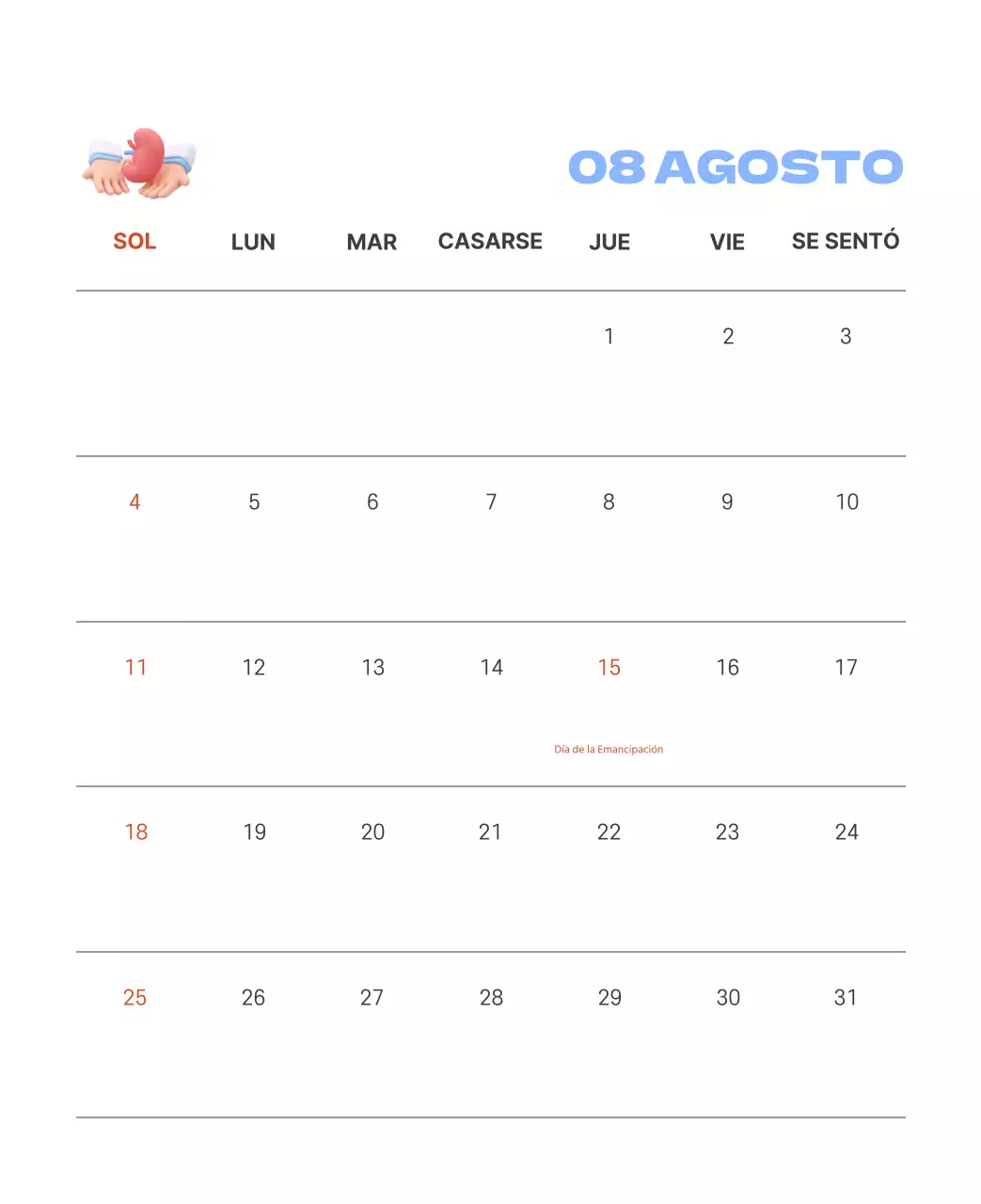 Un hospital festivo con ilustraciones de temática sanitaria y familiar y acentos de color