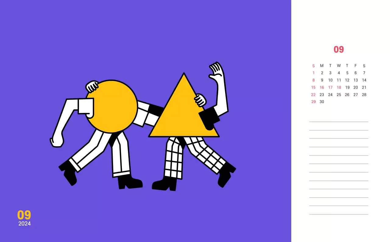 Zuivere lijnillustratie op paarse achtergrond