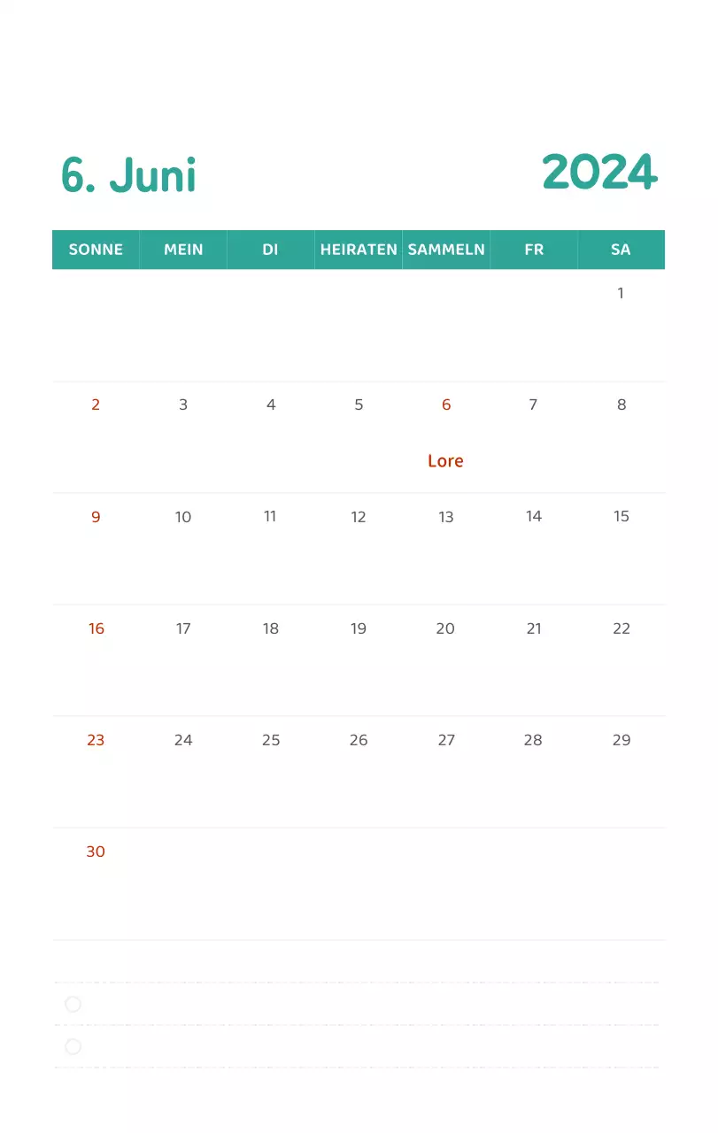 Ein Kalender mit farbenfrohen, emotionalen Illustrationen