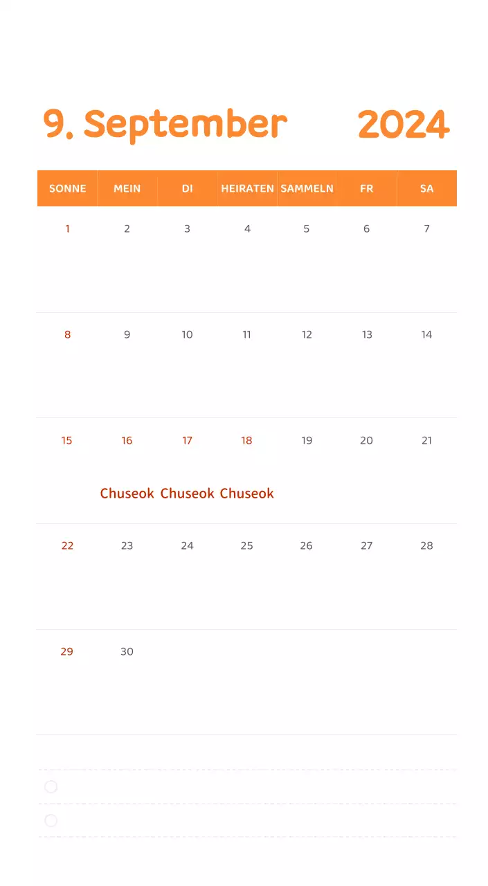 Ein Kalender mit farbenfrohen, emotionalen Illustrationen