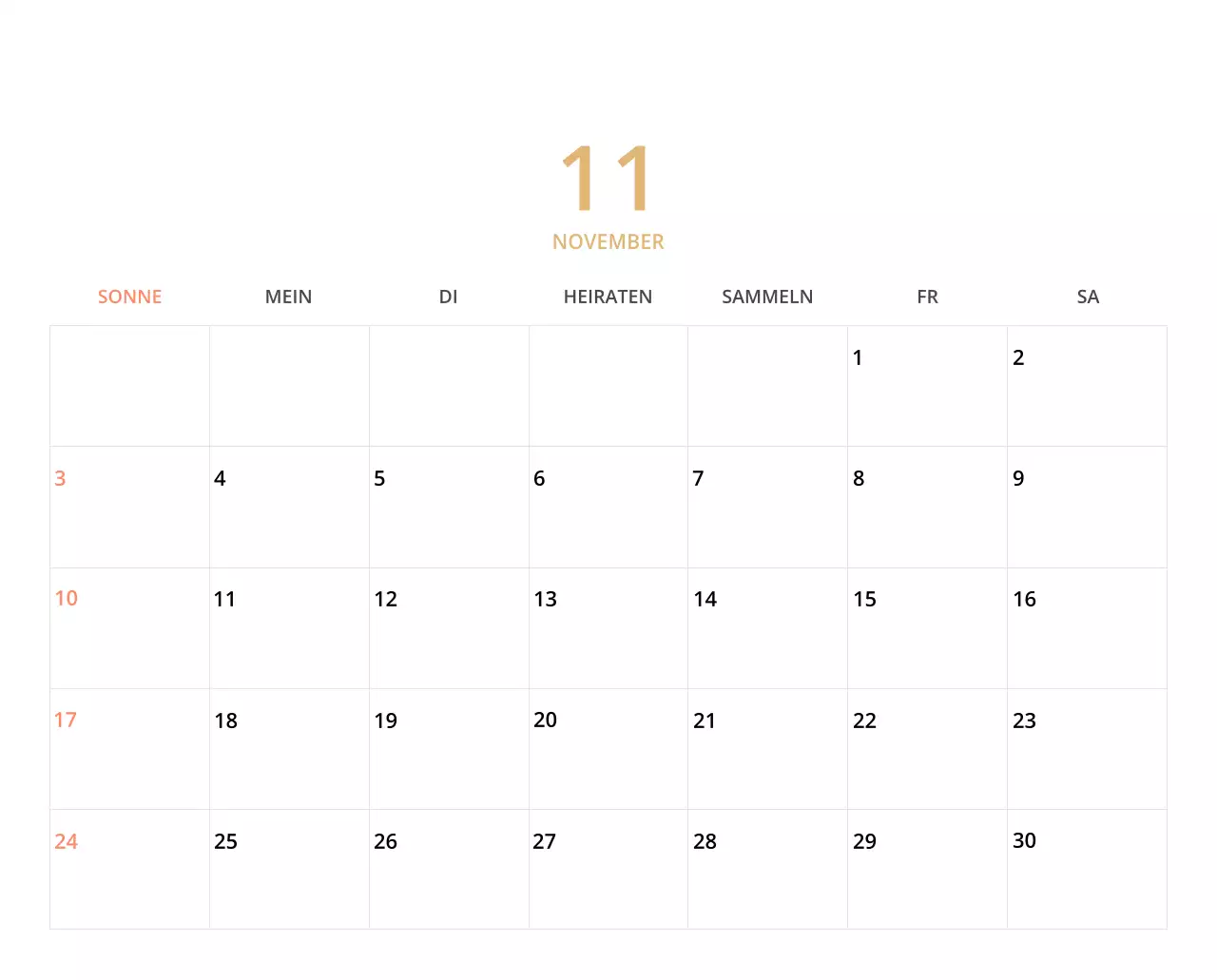 Niedlich illustrierter grüner Tischkalender mit Familienthemen