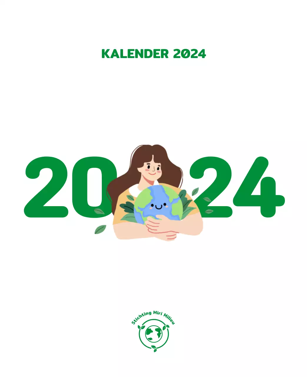 Een sociale stichting die de feestdagen viert met kleurrijke illustraties van mensen en de planeet.