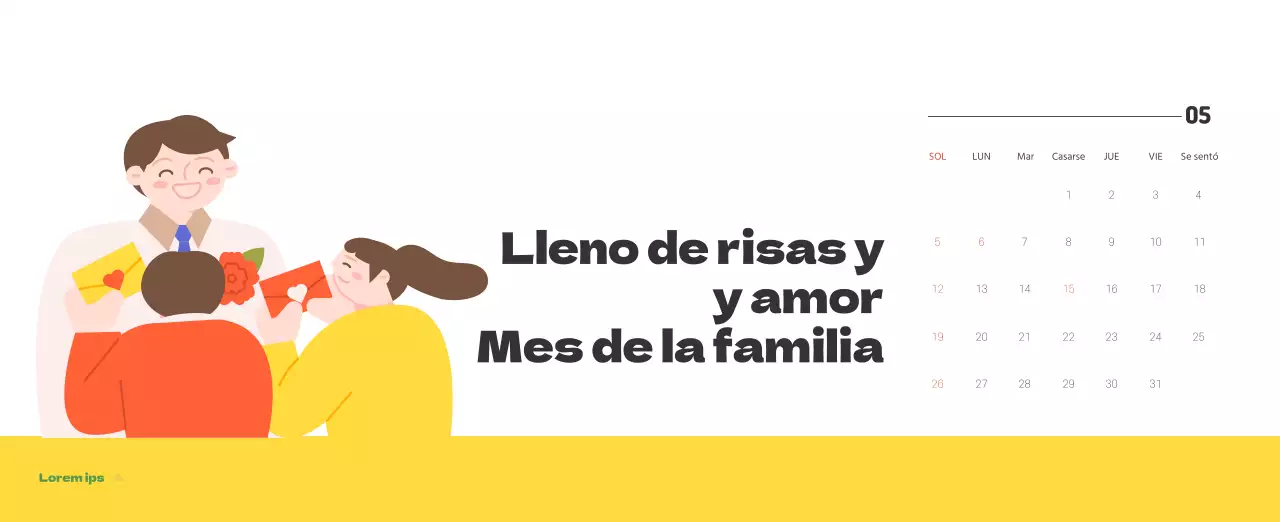 Un hospital festivo con ilustraciones de temática sanitaria y familiar y acentos de color