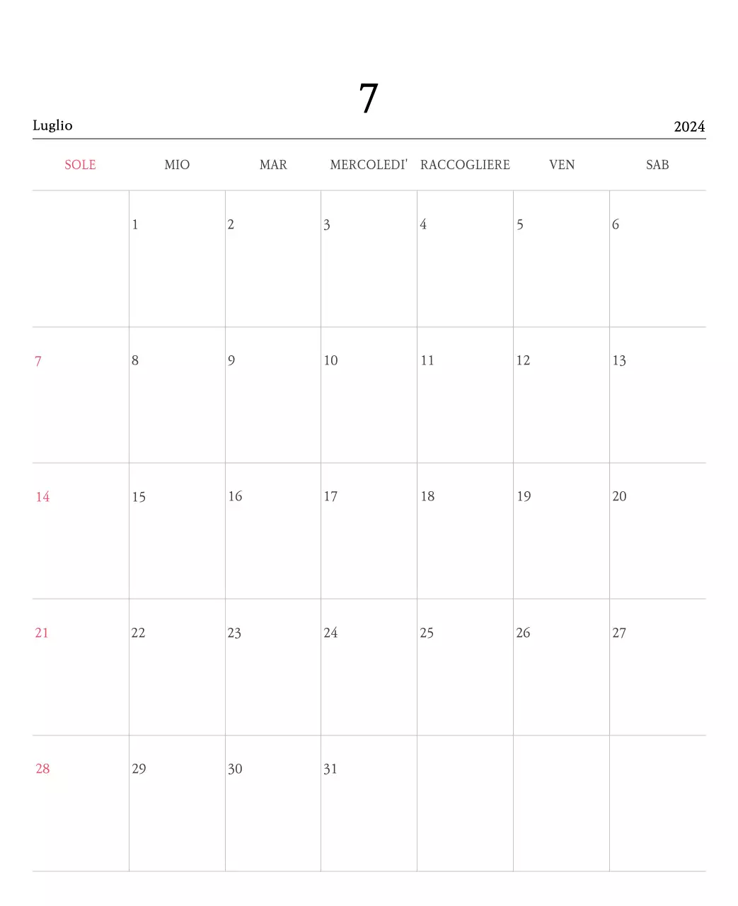 Colori caldiChiese con simpatiche illustrazioni