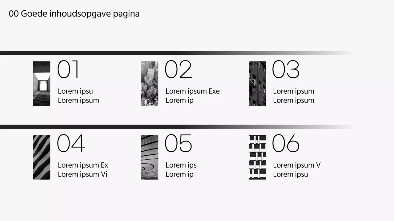 Moderne bedrijfspresentaties in zwart-wit