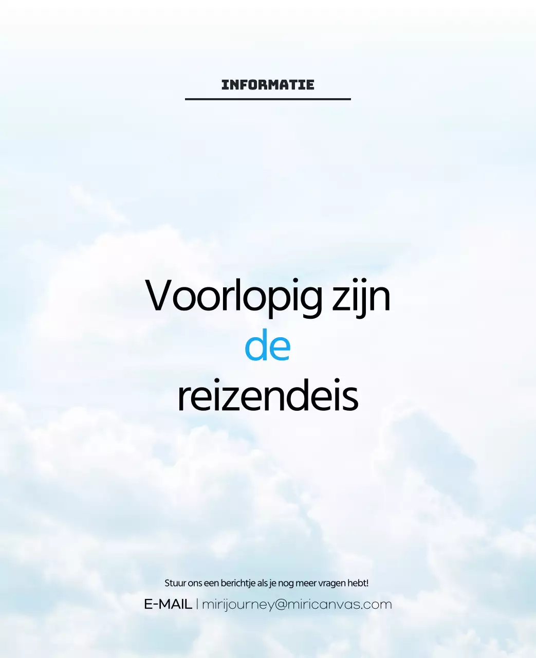 Een reisbureau dat de feestdagen viert met seizoensgebonden reisfotografie en een strakke, vetgedrukte tekstlay-out.