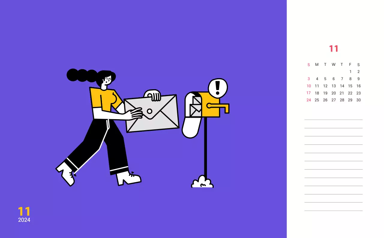 Zuivere lijnillustratie op paarse achtergrond