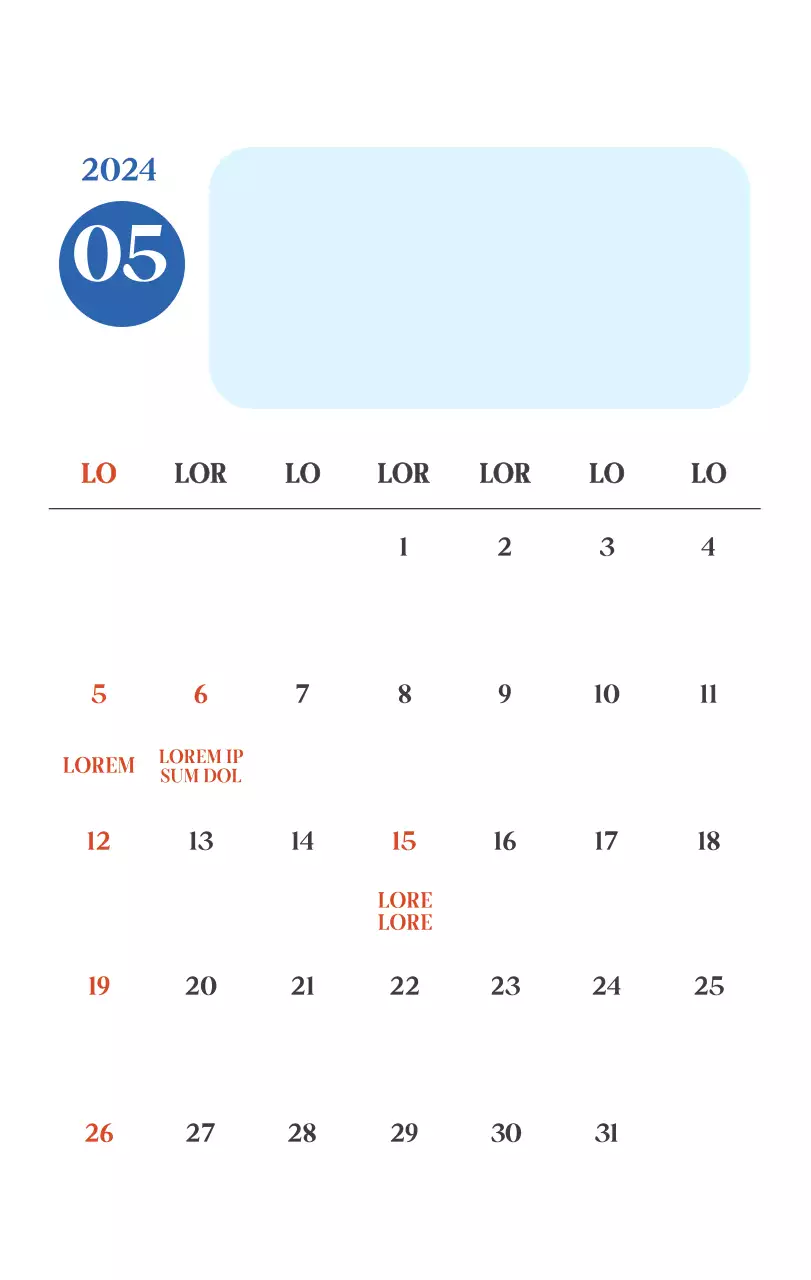 Calendario ospedaliero con foto di paesaggi stagionali