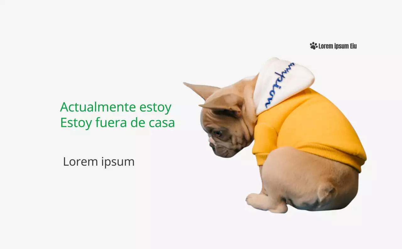 Un calendario con la imagen de un cachorro y un bonito mensaje en tonos verdes.