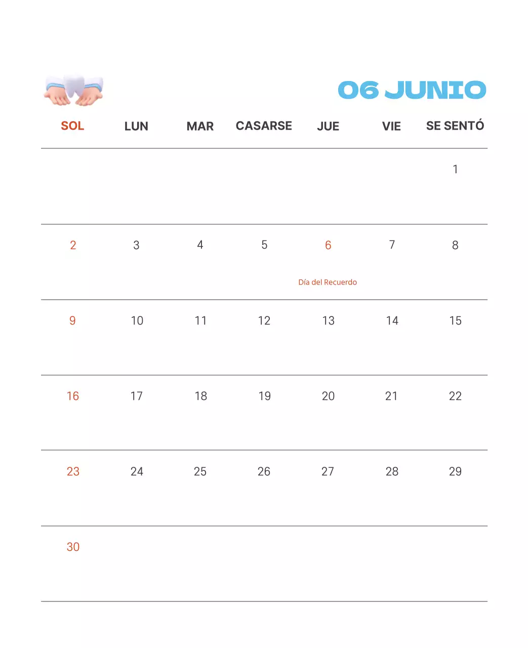 Un hospital festivo con ilustraciones de temática sanitaria y familiar y acentos de color