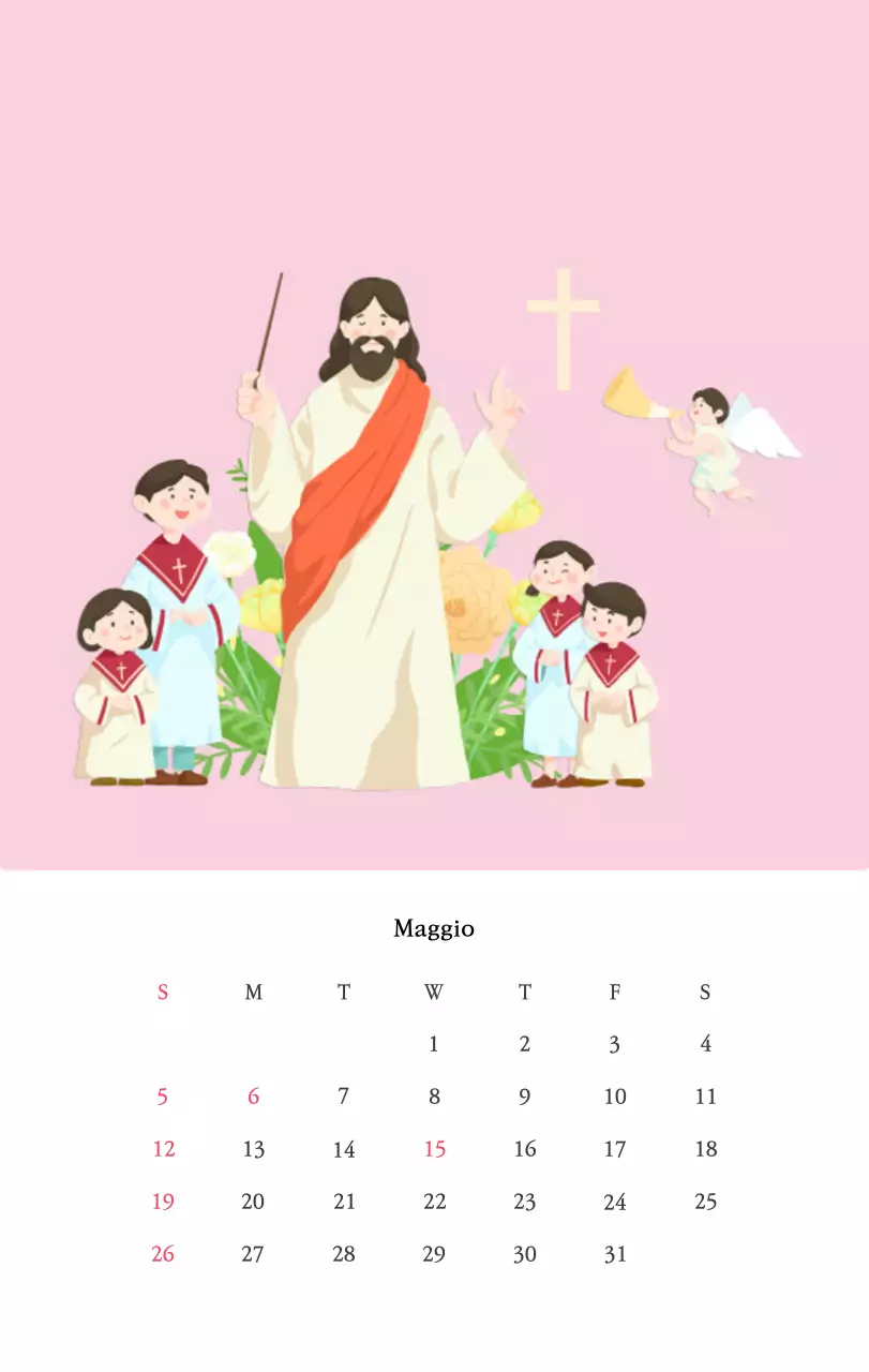 Chiese con simpatiche illustrazioni dai colori caldi