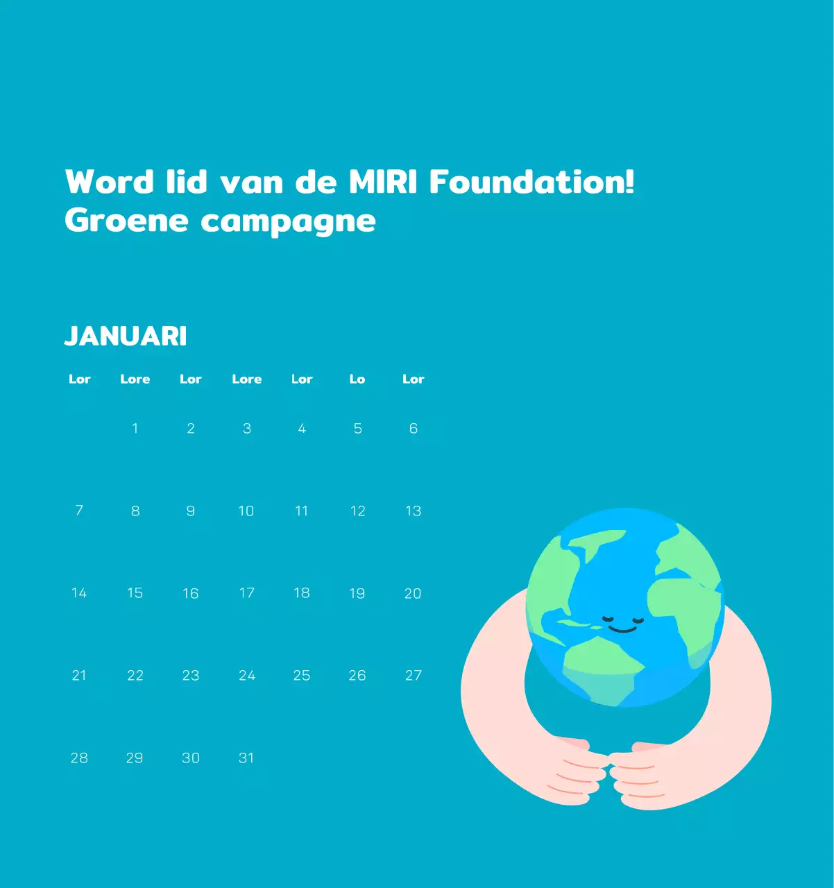 Vier de feestdagen met kleurrijke illustraties van mensen en de planeet.