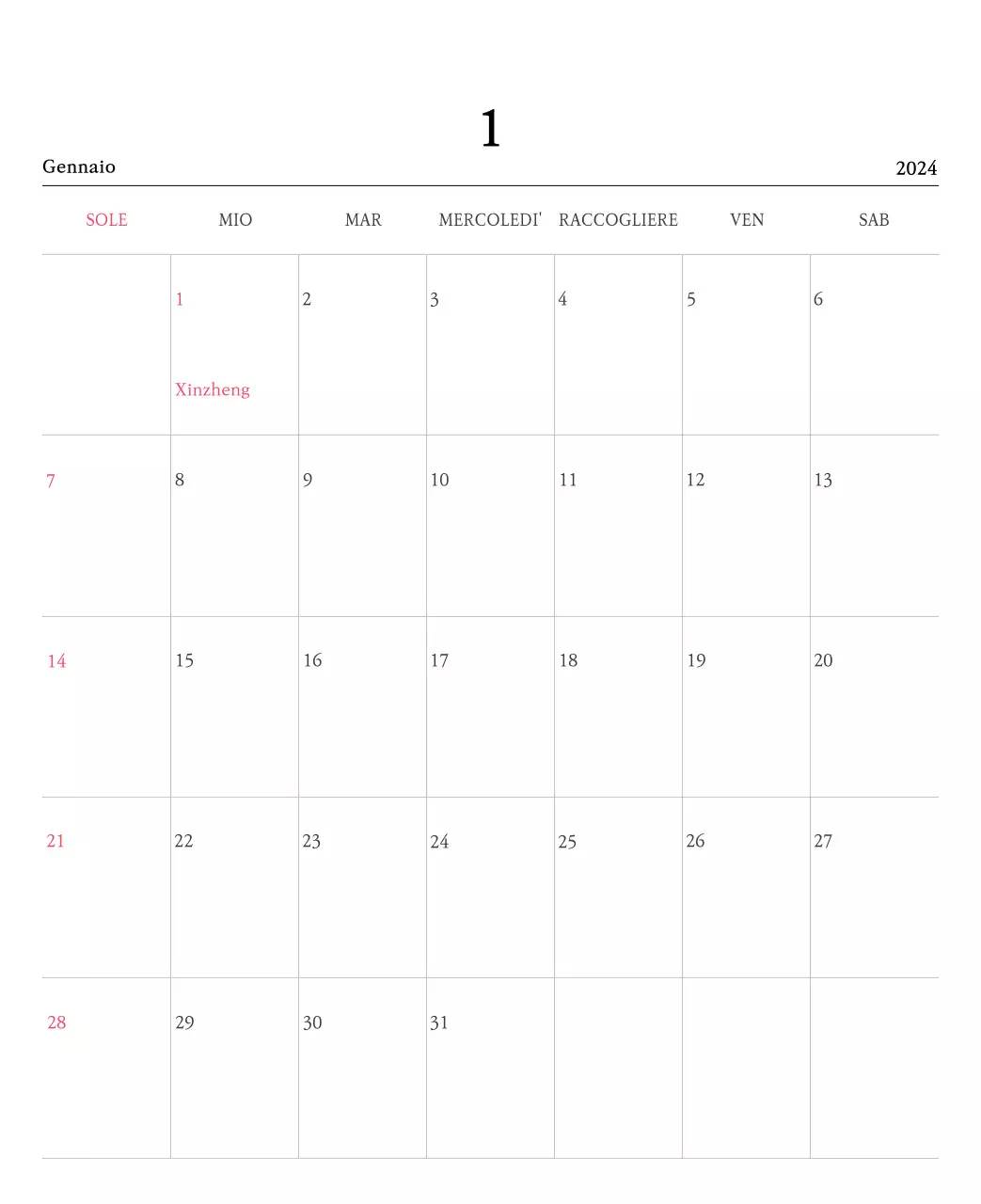 Colori caldiChiese con simpatiche illustrazioni