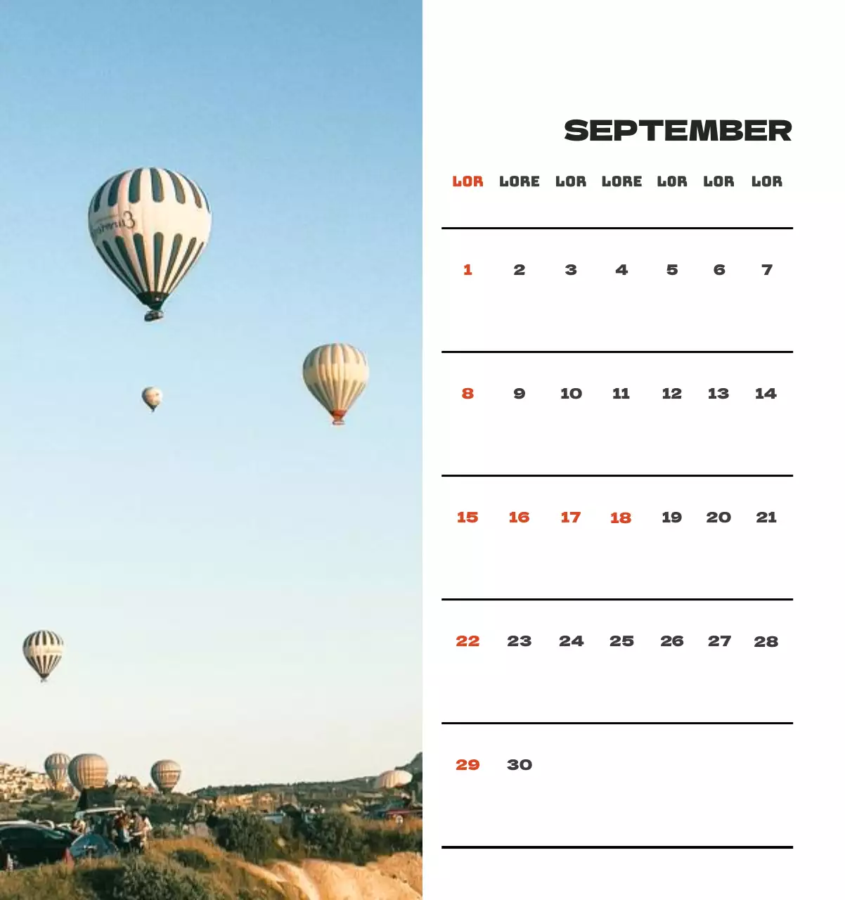 Een reisbureau dat de feestdagen viert met seizoensgebonden reisfotografie en een strakke, vetgedrukte tekstlay-out.