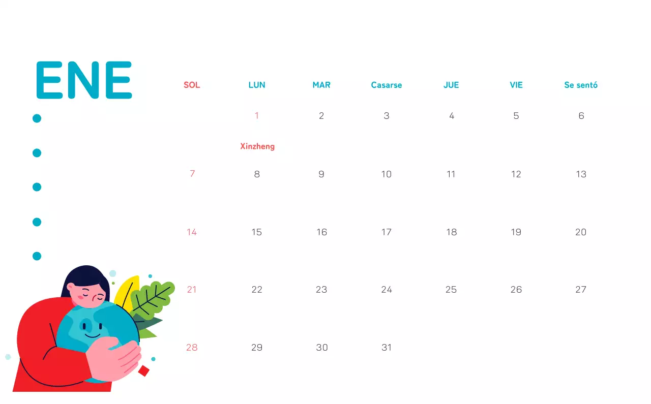 Celebra las fiestas navideñas con coloridas ilustraciones sobre las personas y el planeta.