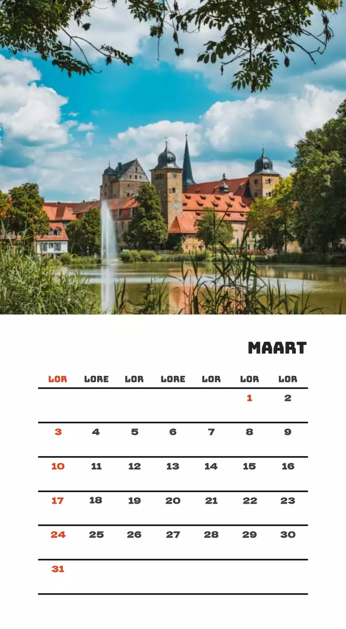 Een reisbureau dat de feestdagen viert met seizoensgebonden reisfotografie en een strakke, vetgedrukte tekstlay-out.