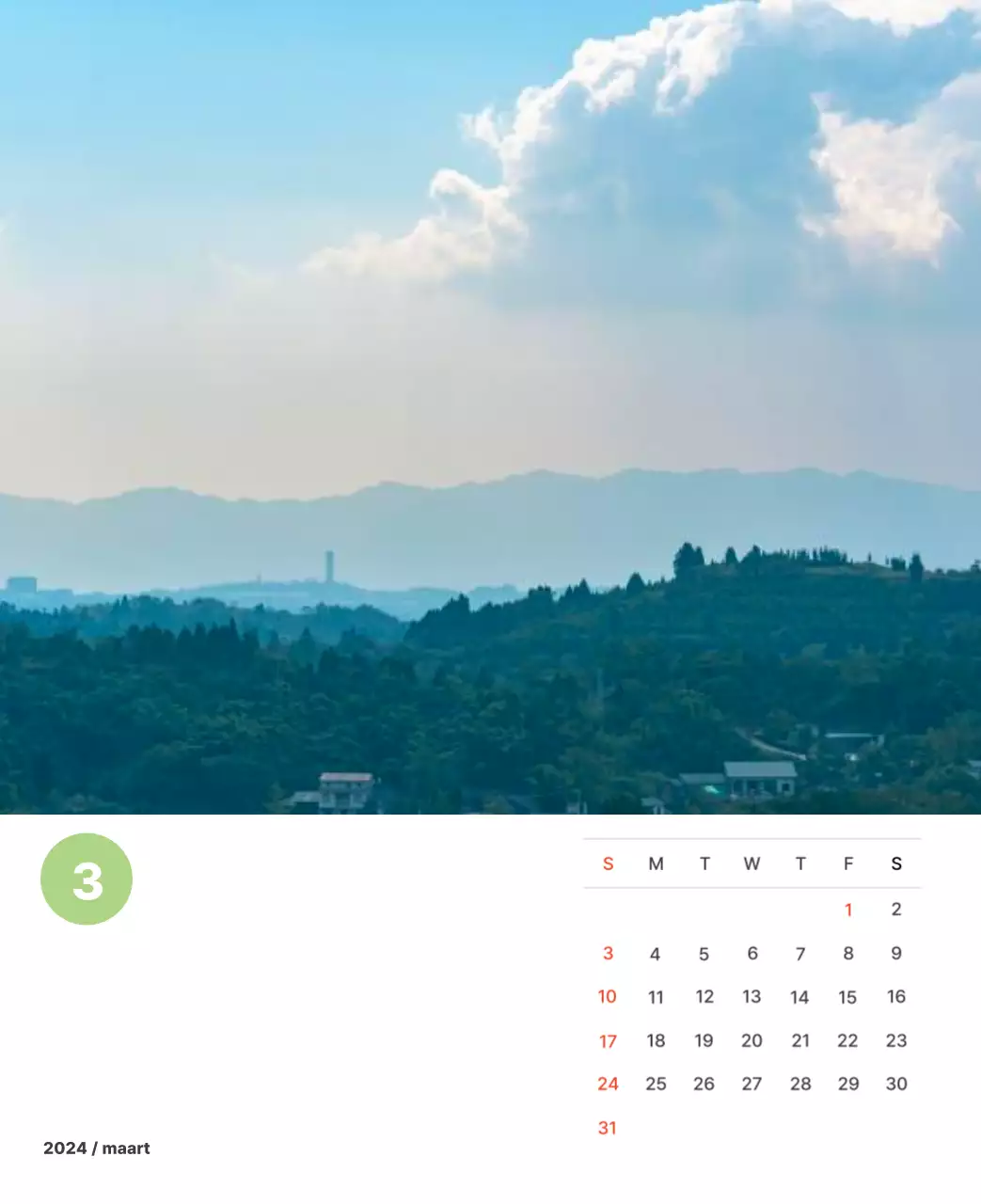 Warme landschapsfotografie in pastelkleuren